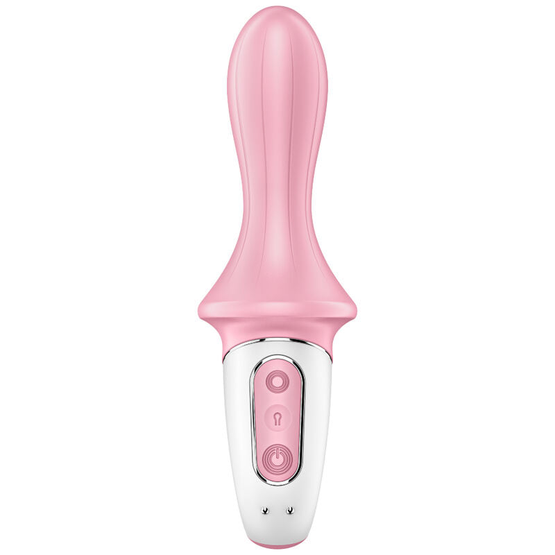 SATISFYER - НАДУВАЕМ АНАЛЕН ВИБРАТОР С ВЪЗДУШНА ПОМПА ЗА ДУПЕ 5+, РОЗОВ