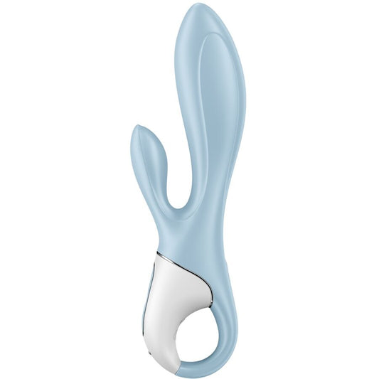 SATISFYER - AIR PUMP BUNNY 1 INFLATABLE RABBIT VIBRATOR BLUE - My naughty haven #