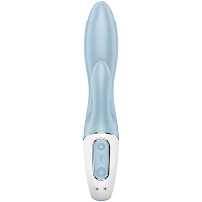 SATISFYER - AIR PUMP BUNNY 1 INFLATABLE RABBIT VIBRATOR BLUE - My naughty haven #