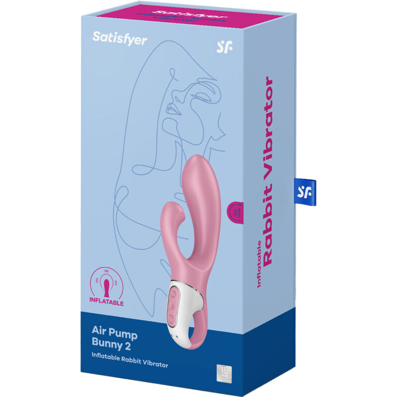 SATISFYER - ВЪЗДУШНА ПОМПА ЗАЙЧЕ 2 РОЗОВА