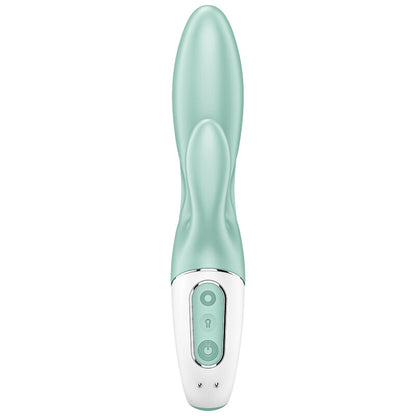 SATISFYER - AIR PUMP BUNNY 5+ INFLATABLE RABBIT VIBRATOR APP GREEN - My naughty haven #