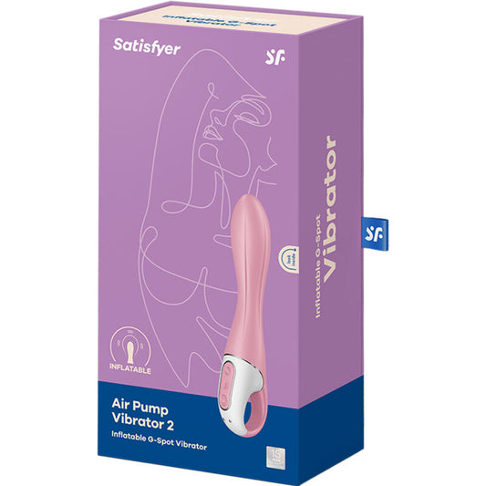 SATISFYER - ВИБРАТОР С ВЪЗДУШНА ПОМПА 2 РОЗОВИ