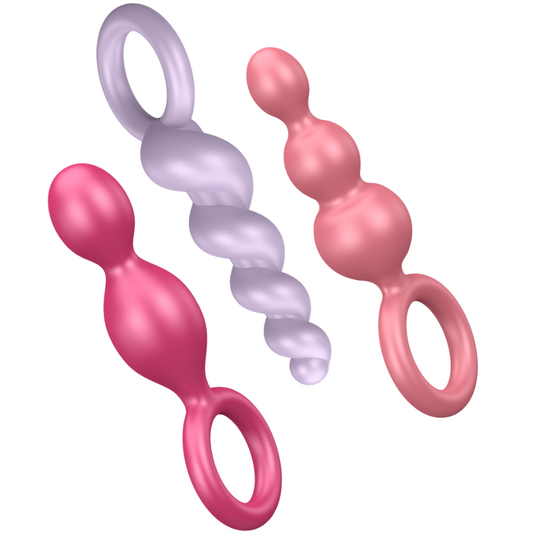 SATISFYER - ANAL PLUGS SET 3 PCS TRICOLOR - My naughty haven #