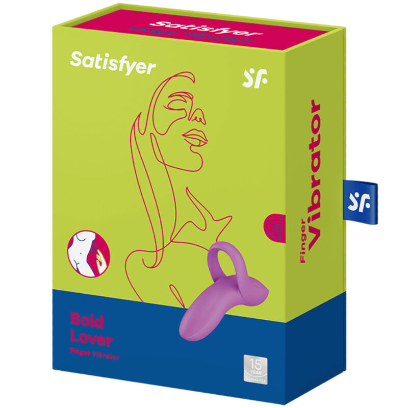 SATISFYER - BOLD LOVER FINGER VIBRATOR WHITE - My naughty haven #
