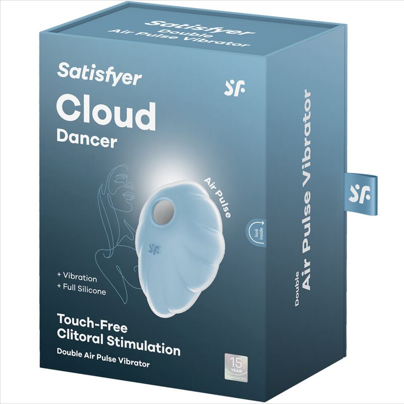 SATISFYER - CLOUD DANCER GREEN AIR PULSE VIBRATOR - My naughty haven #