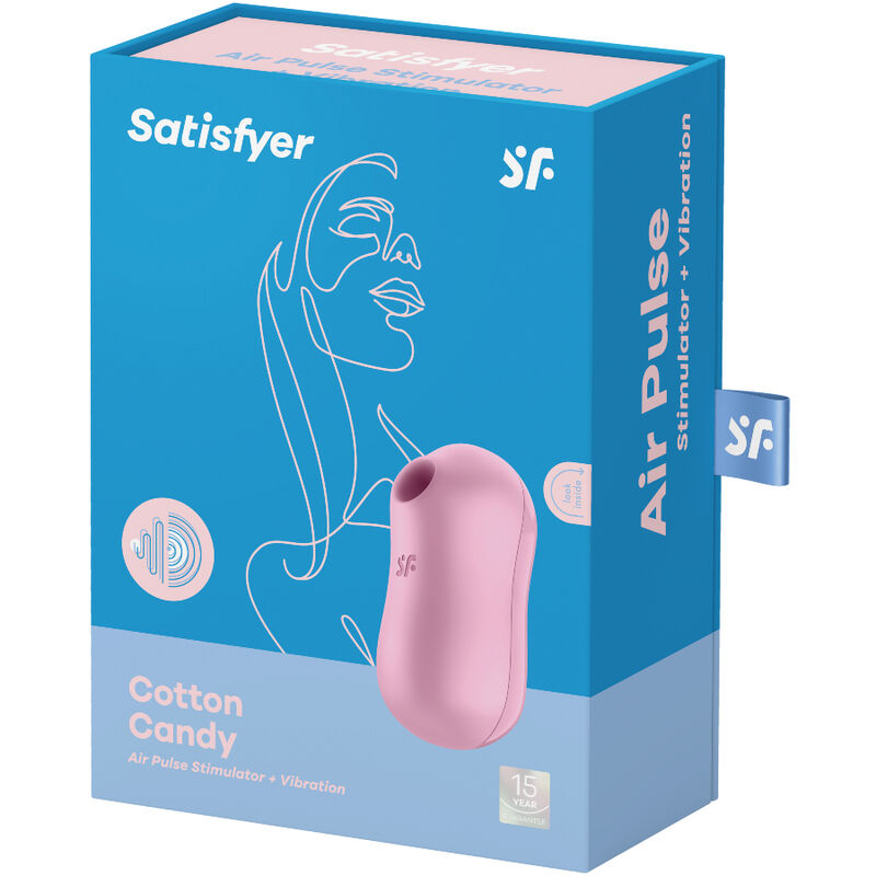 SATISFYER - COTTON CANDY AIR PULSE STIMULATOR & VIBRATOR LILAC - My naughty haven #