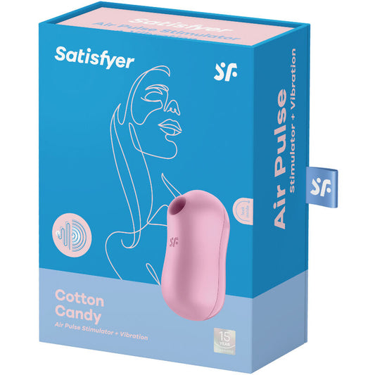 SATISFYER - COTTON CANDY AIR PULSE STIMULATOR & VIBRATOR LILAC - My naughty haven #