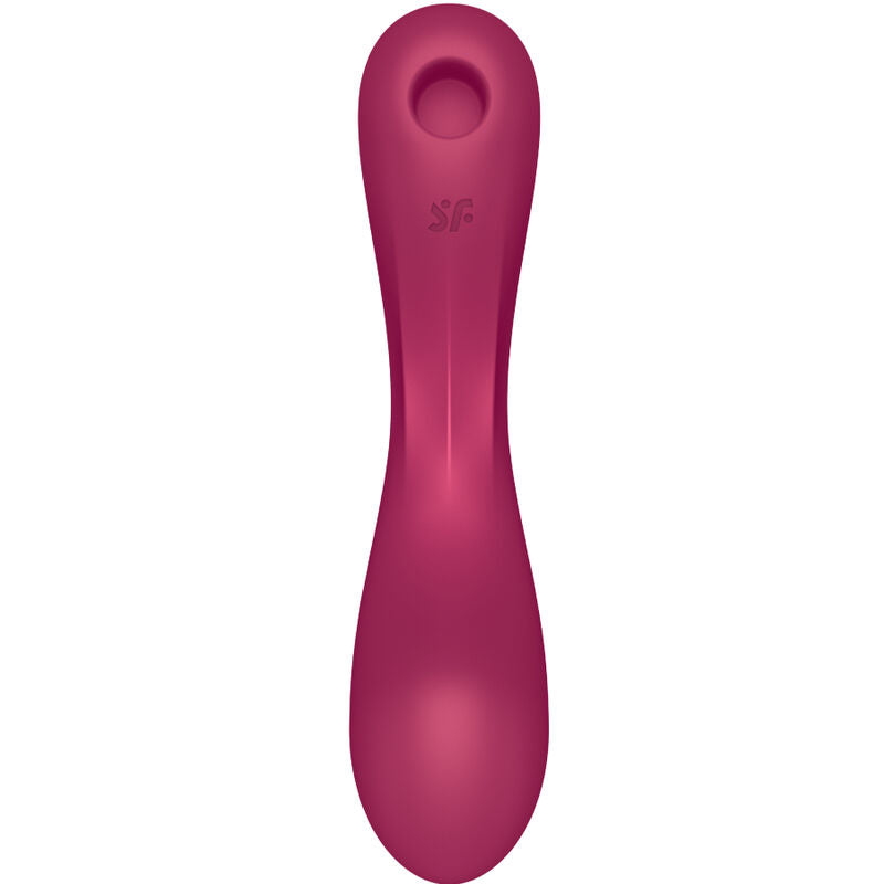 SATISFYER - CURVE TRINITY 1 AIR PULSE VIBRATION RED - My naughty haven #