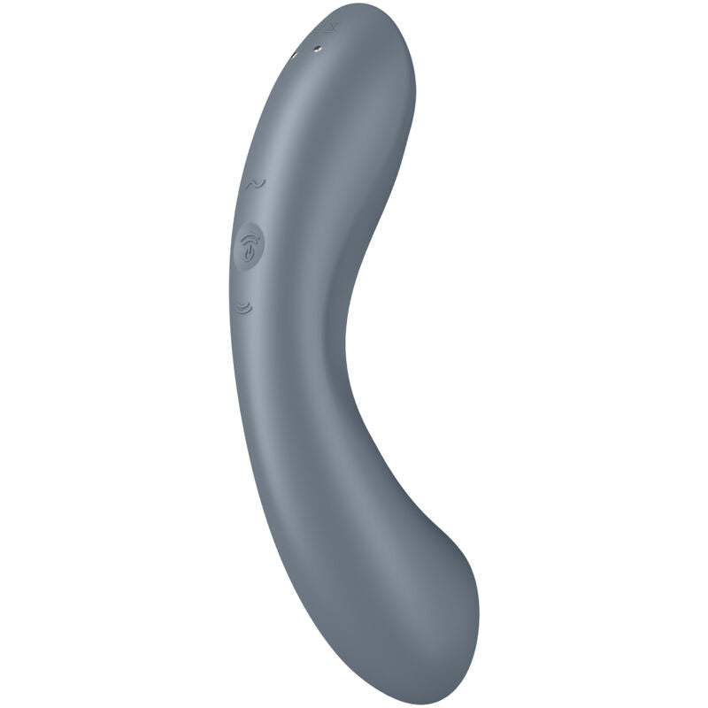 SATISFYER - CURVE TRINITY 1 AIR PULSE VIBRATION RED - My naughty haven #