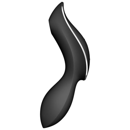 SATISFYER - CURVY TRINITY 2 AIR PULSE VIBRATOR BLACK - My naughty haven #
