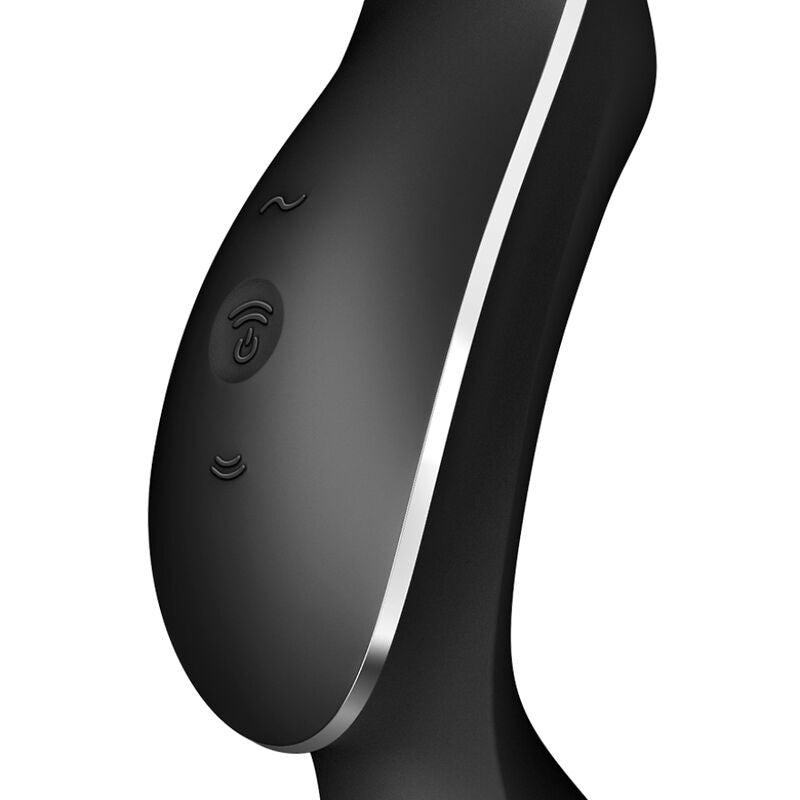 SATISFYER - CURVY TRINITY 2 AIR PULSE VIBRATOR BLACK - My naughty haven #