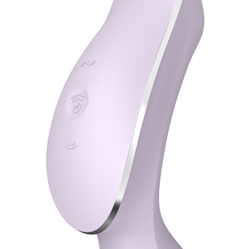 SATISFYER - CURVY TRINITY 2 AIR PULSE VIBRATOR BLACK - My naughty haven #