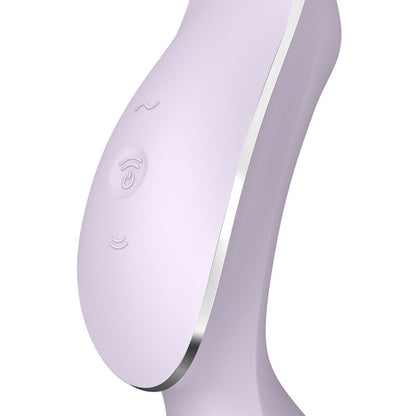 SATISFYER - CURVY TRINITY 2 AIR PULSE VIBRATOR BLACK - My naughty haven #