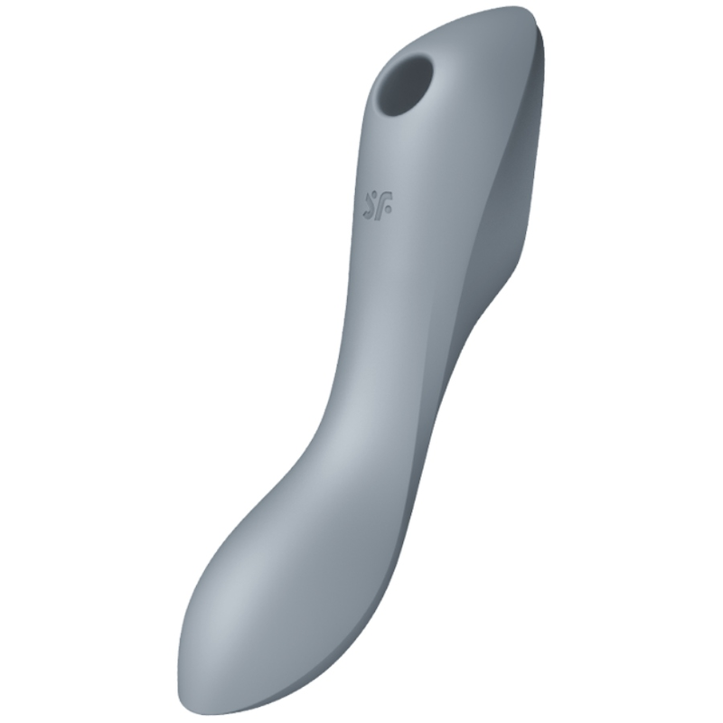 SATISFYER - CURVY TRINITY 3 AIR PULSE VIBRATOR GREY - My naughty haven #