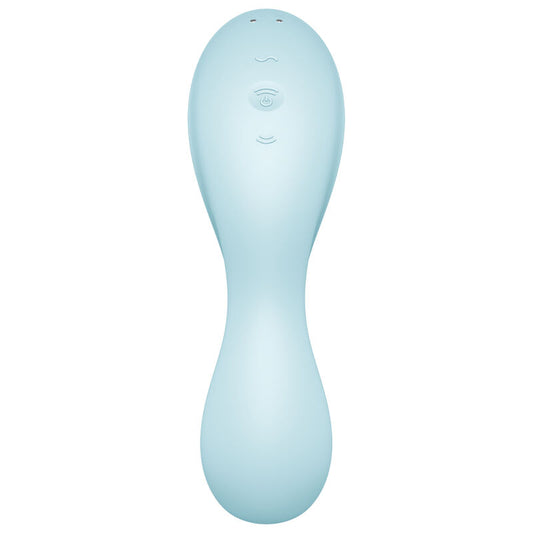 SATISFYER - СТИМУЛАТОР И ВИБРАТОР CURVY TRINITY 5 AIR PULSE, БЯЛ