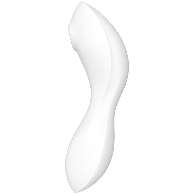 SATISFYER - CURVY TRINITY 5 AIR PULSE STIMULATOR & VIBRATOR APP WHITE - My naughty haven #