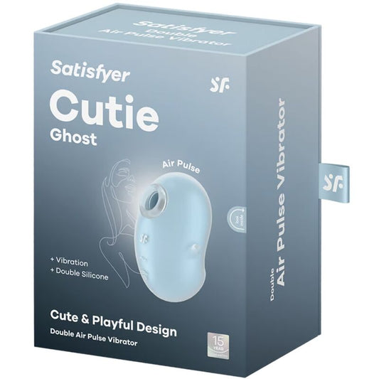 SATISFYER - ВИБРАТОР ЗА ПЛЪТКАНЕ CUTIE GHOST, СВЕТЛО СИН