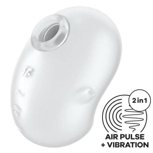 SATISFYER - CUTIE GHOST LAY-ON VIBRATOR WHITE - My naughty haven #