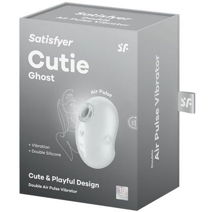 SATISFYER - CUTIE GHOST LAY-ON VIBRATOR WHITE - My naughty haven #