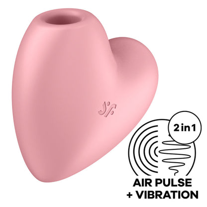 SATISFYER - CUTIE HEART AIR PULSE STIMULATOR & VIBRATOR BLUE - My naughty haven #