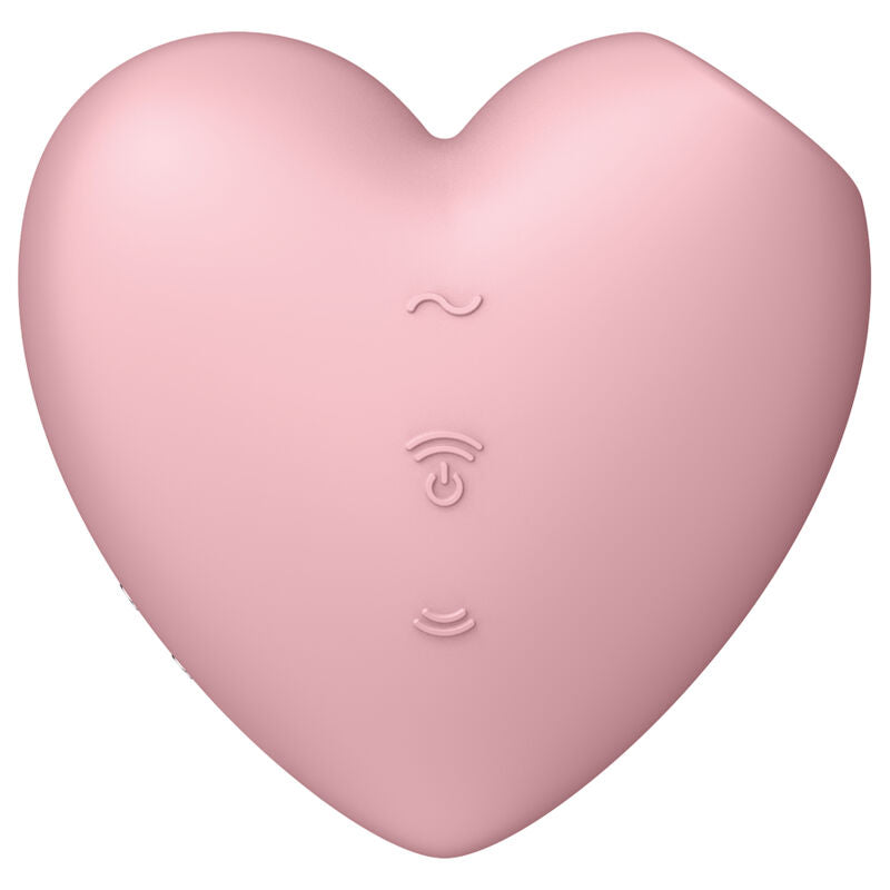 SATISFYER - CUTIE HEART AIR PULSE STIMULATOR & VIBRATOR BLUE - My naughty haven #