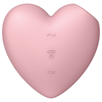 SATISFYER - CUTIE HEART AIR PULSE STIMULATOR & VIBRATOR BLUE - My naughty haven #