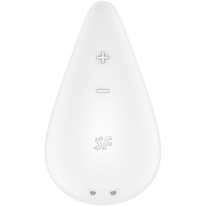 SATISFYER - DEW DROP VIBRATOR LAY-ON WHITE - My naughty haven #