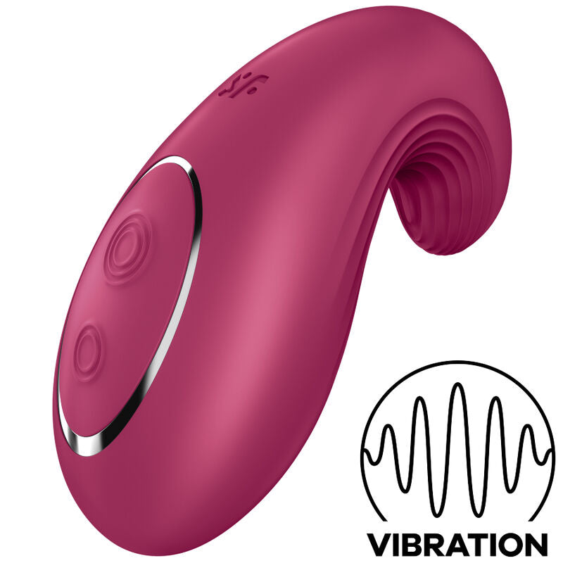 SATISFYER - DIPPING DELIGHT LAY-ON VIBRATOR RED - My naughty haven #