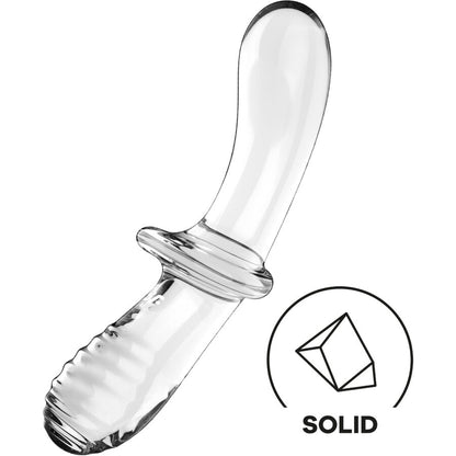 SATISFYER - DOUBLE CRYSTAL DILDO TRANSPARENT - My naughty haven #