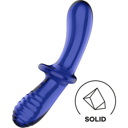 SATISFYER - DOUBLE CRYSTAL DILDO TRANSPARENT - My naughty haven #