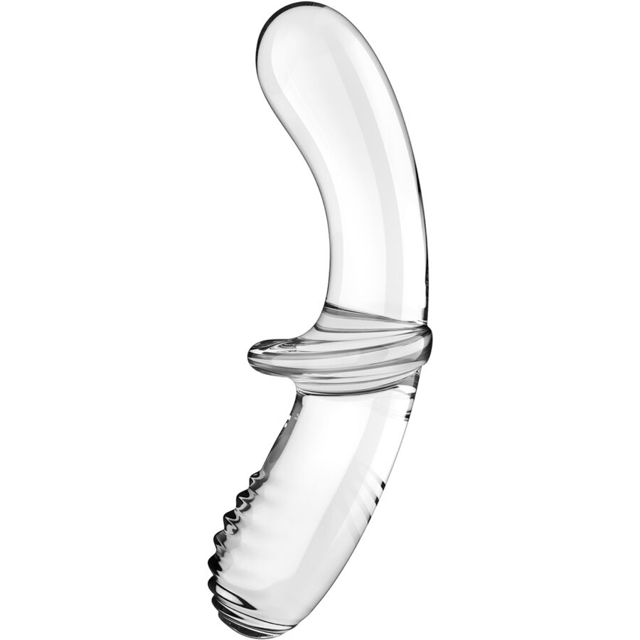 SATISFYER - DOUBLE CRYSTAL DILDO TRANSPARENT - My naughty haven #