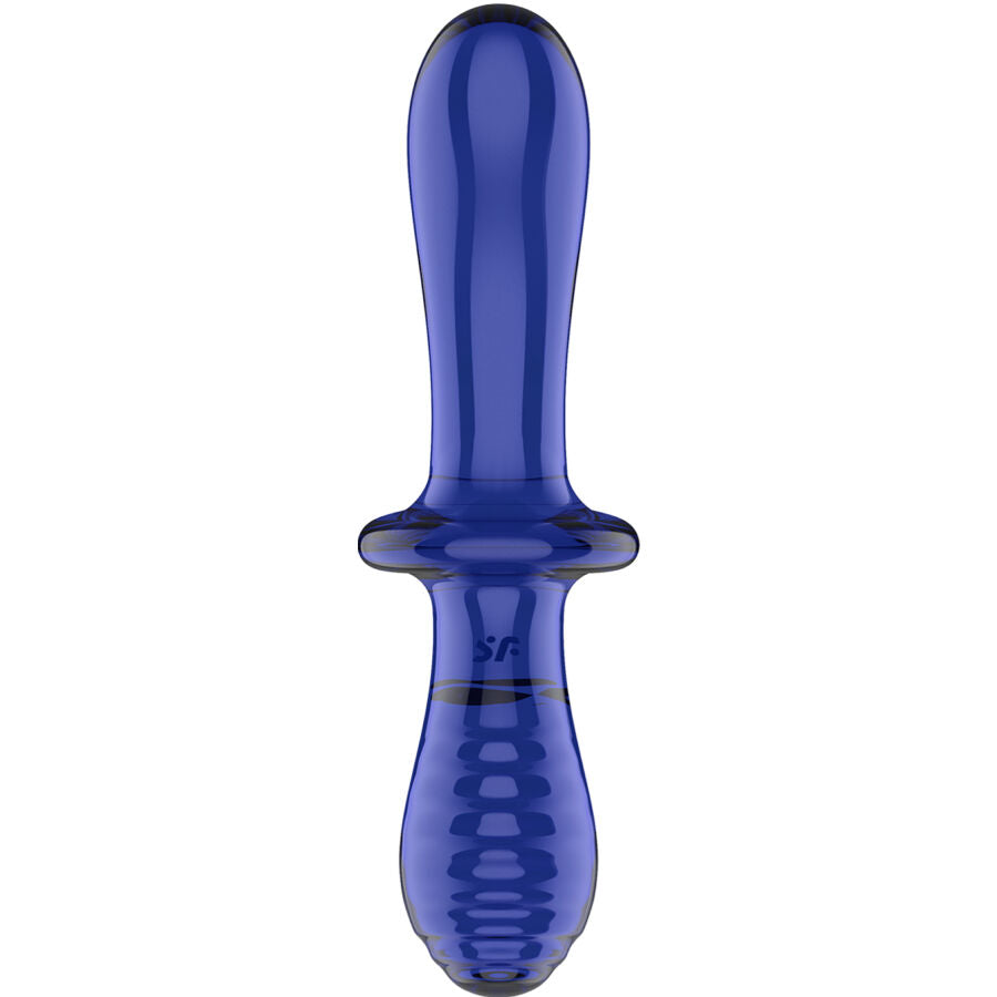 SATISFYER - DOUBLE CRYSTAL DILDO TRANSPARENT - My naughty haven #