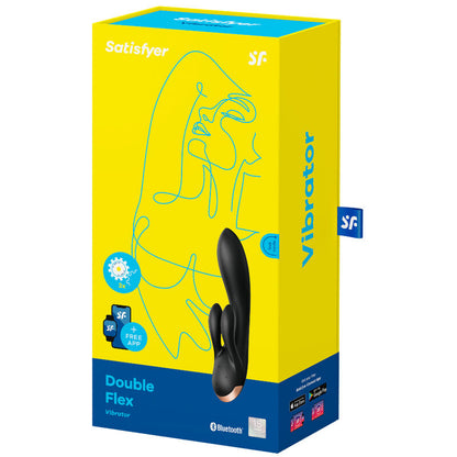SATISFYER - DOUBLE FLEX VIBRATOR APP WHITE - My naughty haven #