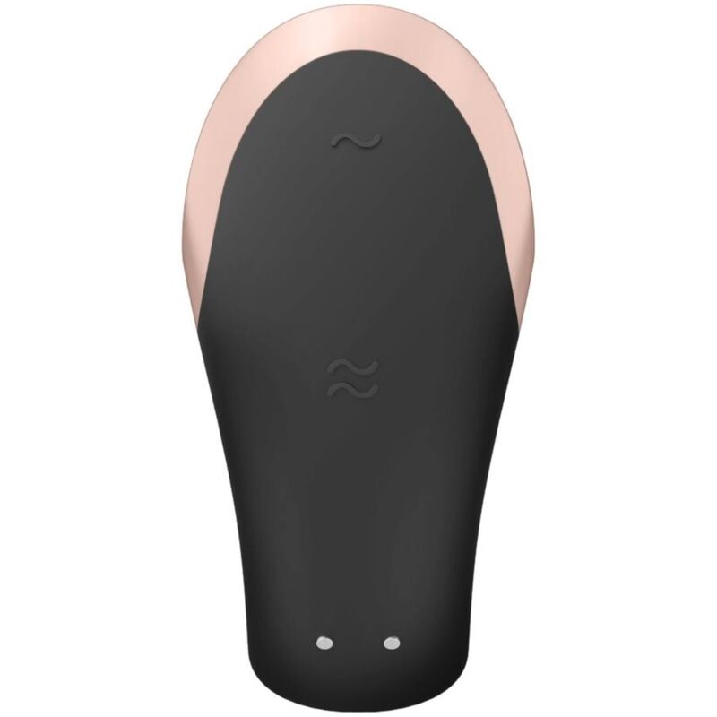 SATISFYER - DOUBLE LOVE LUXURY PARTNER VIBRATOR BLACK - My naughty haven #