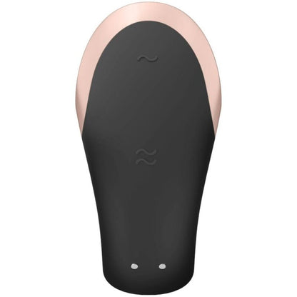 SATISFYER - DOUBLE LOVE LUXURY PARTNER VIBRATOR BLACK - My naughty haven #