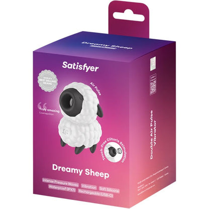 SATISFYER - DREAMY SHEEP VIBRATOR & AIR PULSE STIMULATOR - My naughty haven #