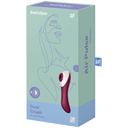 SATISFYER - DUAL CRUSH AIR PULSE VIBRATOR - My naughty haven #