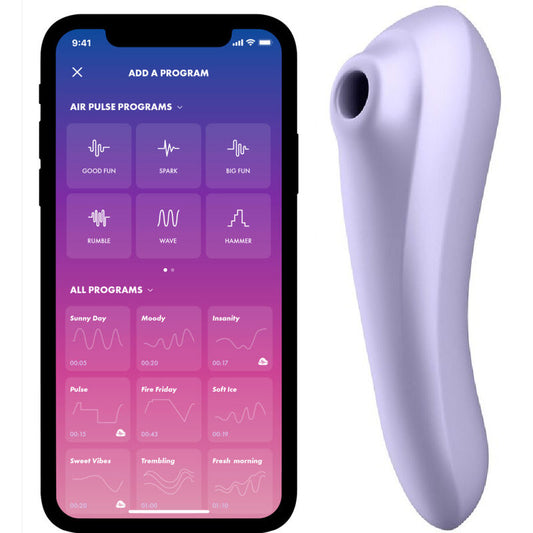 SATISFYER - DUAL PLEASURE AIR PULSE VIBRATOR MAUVE - My naughty haven #