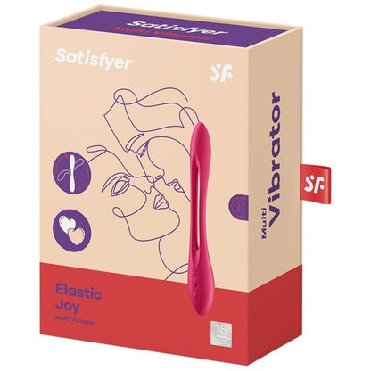 SATISFYER - ELASTIC JOY MULTI VIBRATOR RED - My naughty haven #
