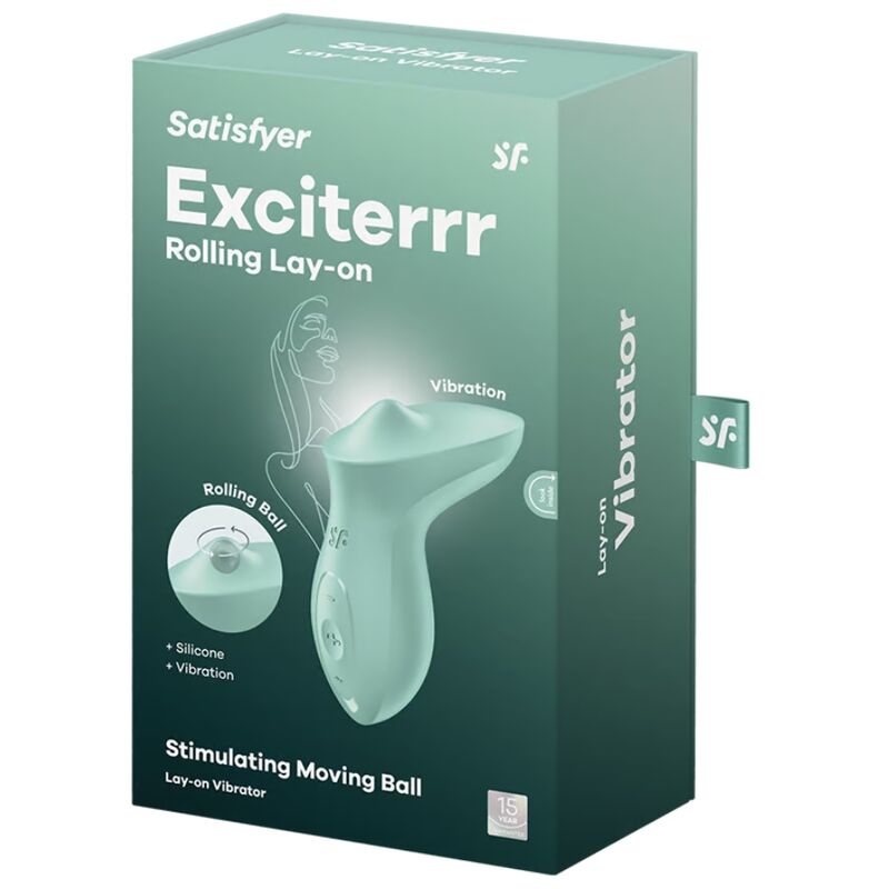 SATISFYER - EXCITERRR LAY-ON CLITORIS MINT VIBRATOR - My naughty haven #