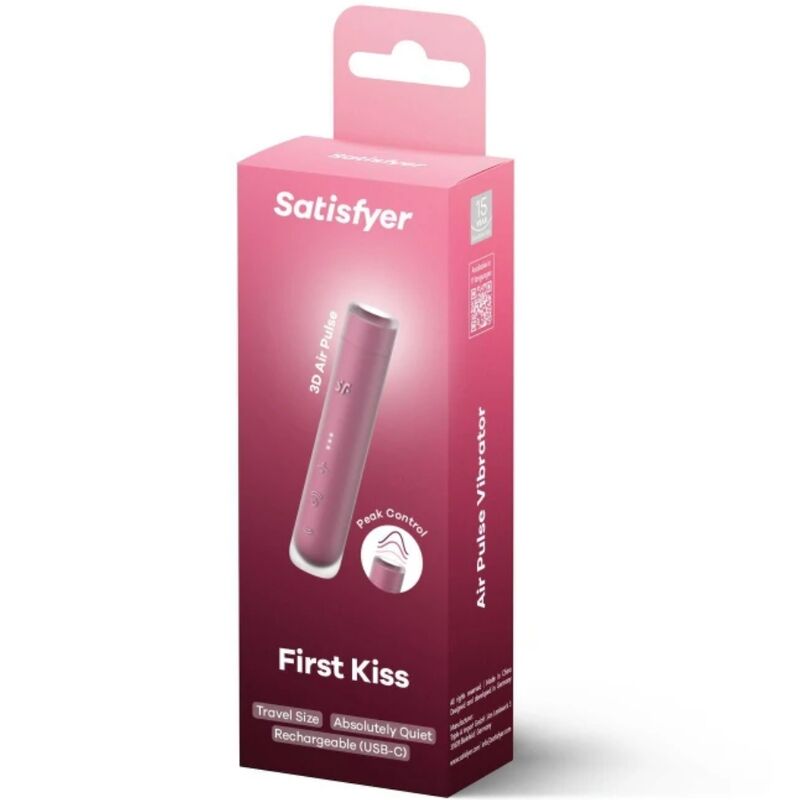 SATISFYER - FIRST KISS WAVE CLITORIS STIMULATOR GARNET - My naughty haven #