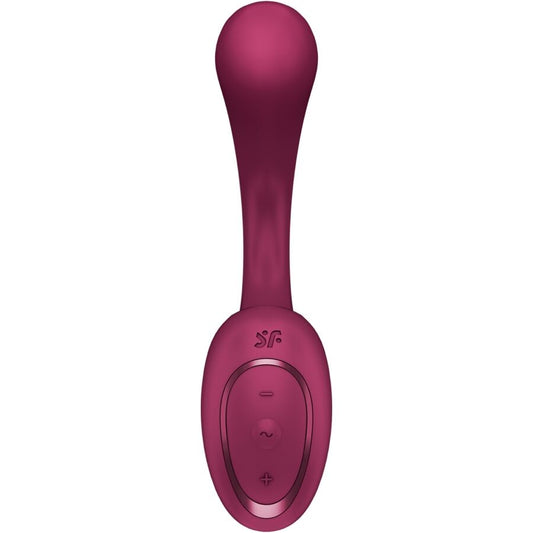 SATISFYER - G FOR GODDESS 2 RABBIT VIBRATOR BOTTLE BORDEAUX - My naughty haven #