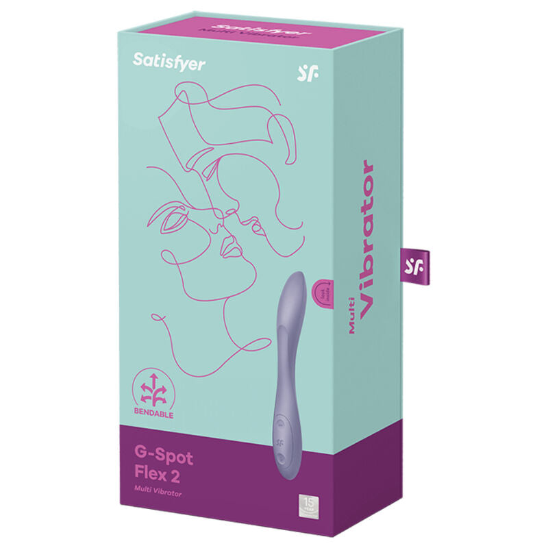 SATISFYER - G-SPOT FLEX 2 MULTI VIBRATOR PURPLE - My naughty haven #