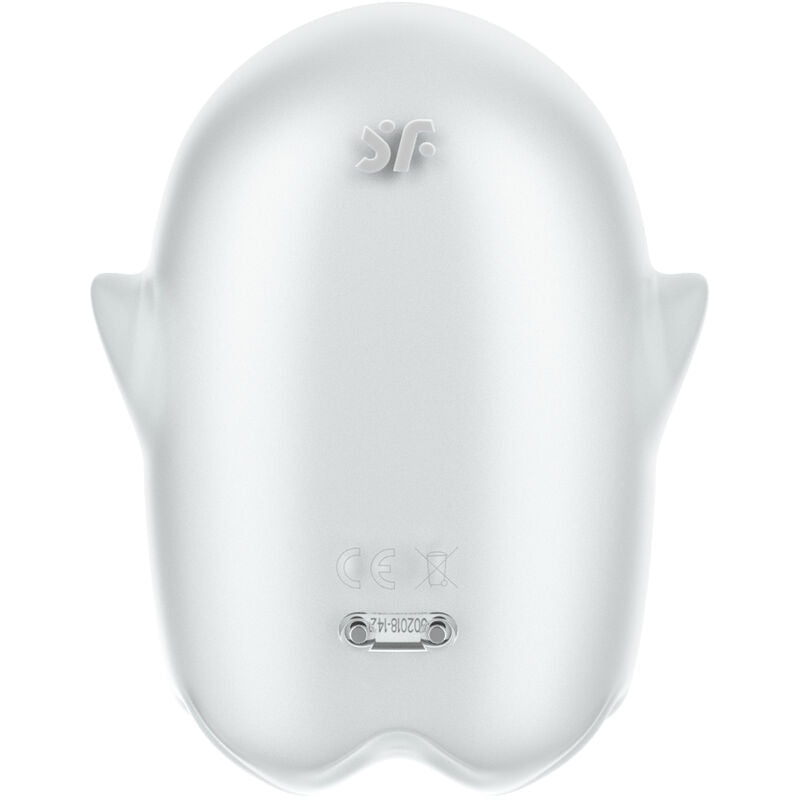 SATISFYER - GLOWING GHOST AIR PULSE & VIBRATOR WHITE - My naughty haven #