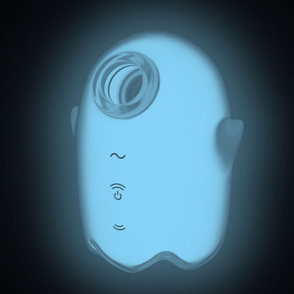 SATISFYER - GLOWING GHOST AIR PULSE & VIBRATOR WHITE - My naughty haven #
