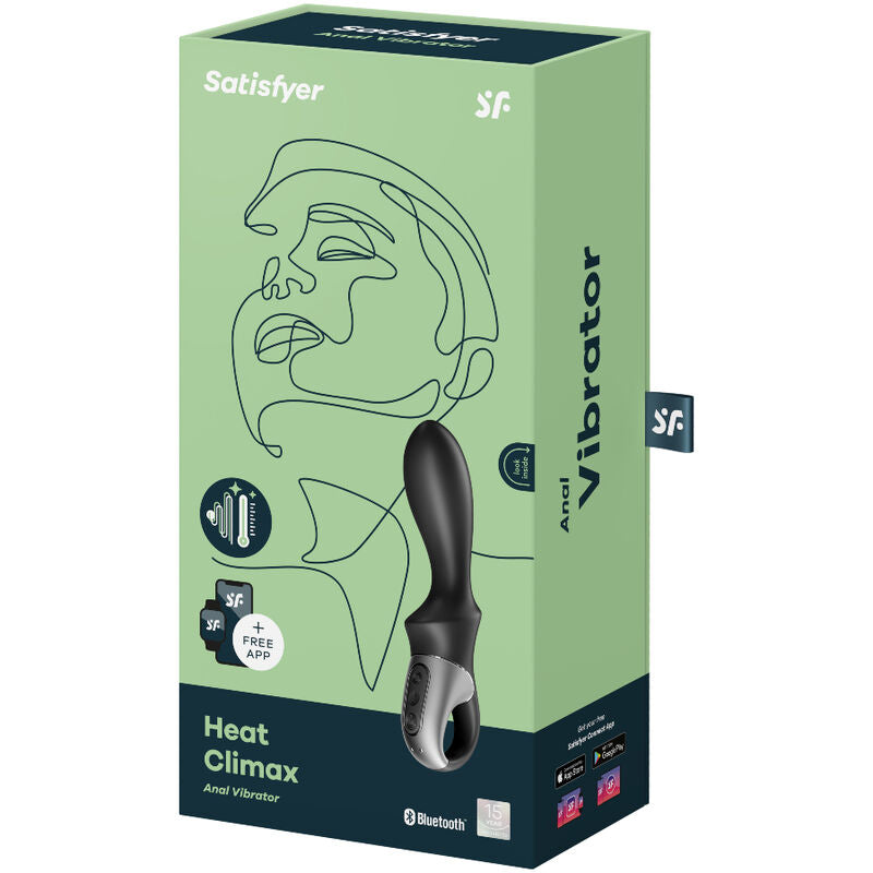 SATISFYER - HEAT CLIMAX ANAL VIBRATOR APP BLACK - My naughty haven #