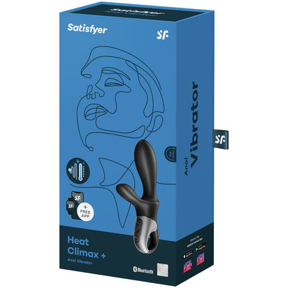 SATISFYER - HEAT CLIMAX+ ANAL VIBRATOR APP BLACK - My naughty haven #