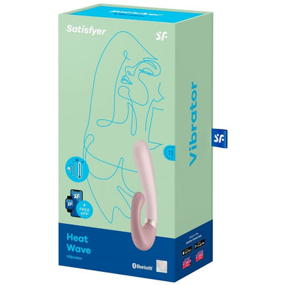 SATISFYER - HEAT WAVE VIBRATOR APP PINK - My naughty haven #