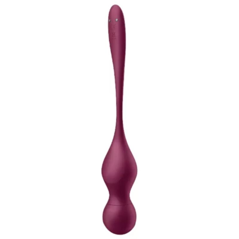 SATISFYER - LOVE BIRDS VARY VIBRATING BALLS FREE APP WINE RED - My naughty haven #