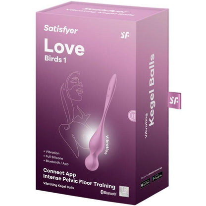 SATISFYER - LOVE BIRDS VIBRATING KEGEL BALLS PINK - My naughty haven #